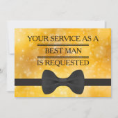 Uw dienst als Groomsman het Verzoek van het Beste Kaart (Voorkant)