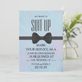 Uw dienst als Groomsman Kaart (Staand voorkant)