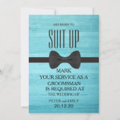 Uw dienst als Groomsman Kaart (Voorkant)