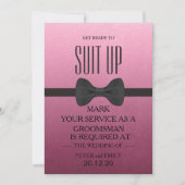 Uw dienst als Groomsman Kaart (Voorkant)