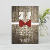 Uw dienst als Groomsman Kaart (Staand voorkant)