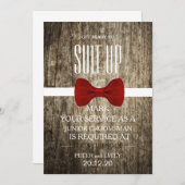 Uw dienst als Groomsman Kaart (Voorkant / Achterkant)