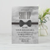 Uw dienst als Groomsman Kaart (Staand voorkant)