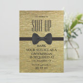 Uw dienst als Groomsman Kaart (Staand voorkant)