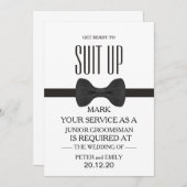 Uw dienst als Groomsman Kaart (Voorkant / Achterkant)