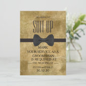 Uw dienst als Groomsman Kaart (Staand voorkant)