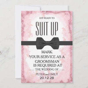 Uw dienst als Groomsman Kaart