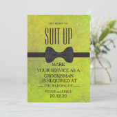 Uw dienst als Groomsman Kaart (Staand voorkant)