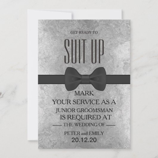 Uw dienst als Groomsman Kaart (Voorkant)