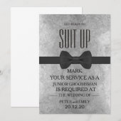 Uw dienst als Groomsman Kaart (Voorkant / Achterkant)