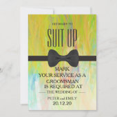 Uw dienst als Groomsman Kaart (Voorkant)