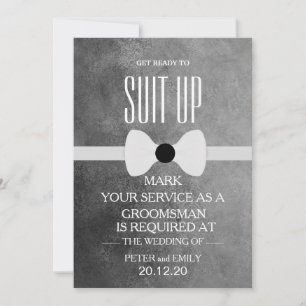 Uw dienst als Groomsman Kaart