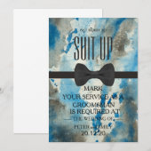 Uw dienst als Groomsman Kaart (Voorkant / Achterkant)