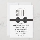 Uw dienst als Groomsman Kaart (Voorkant)