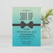 Uw dienst als Groomsman Kaart (Staand voorkant)