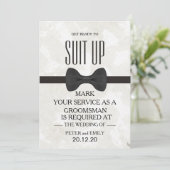 Uw dienst als Groomsman Kaart (Staand voorkant)