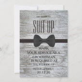 Uw dienst als Groomsman Kaart (Voorkant)