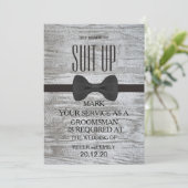 Uw dienst als Groomsman Kaart (Staand voorkant)