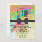 Uw dienst als Groomsman Kaart (Voorkant)