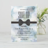 Uw dienst als Groomsman Kaart (Staand voorkant)