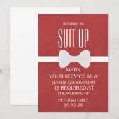 Uw dienst als Groomsman Kaart (Voorkant / Achterkant)
