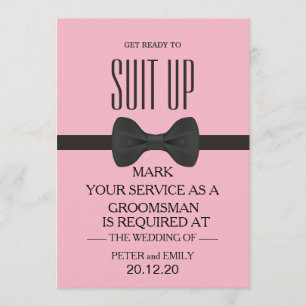 Uw dienst als Groomsman Kaart
