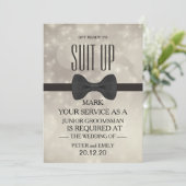 Uw dienst als Groomsman Kaart (Staand voorkant)