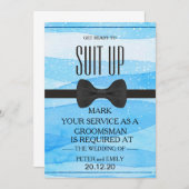 Uw dienst als Groomsman Kaart (Voorkant / Achterkant)