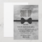 Uw dienst als Groomsman Kaart (Voorkant / Achterkant)