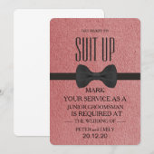 Uw dienst als Groomsman Kaart (Voorkant / Achterkant)