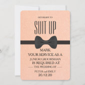 Uw dienst als Groomsman Kaart (Voorkant)