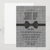 Uw dienst als Groomsman Kaart (Voorkant / Achterkant)