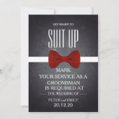 Uw dienst als Groomsman Kaart (Voorkant)