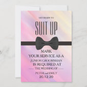 Uw Dienst als Groomsman Uitnodiging (Voorkant)