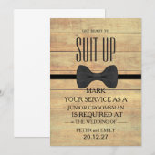 Uw Dienst als Groomsman Uitnodiging (Voorkant / Achterkant)