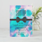 Uw Dienst als Groomsman Uitnodiging (Staand voorkant)