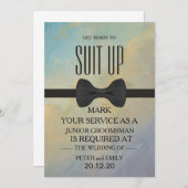 Uw Dienst als Groomsman Uitnodiging (Voorkant / Achterkant)