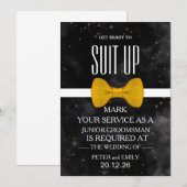 Uw Dienst als Groomsman Uitnodiging (Voorkant / Achterkant)