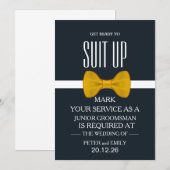 Uw Dienst als Groomsman Uitnodiging (Voorkant / Achterkant)