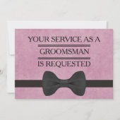 Uw Dienst als Uitnodiging van het Groomsman- Verzo (Voorkant)