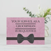 Uw Dienst als Uitnodiging van het Groomsman- Verzo (Staand voorkant)
