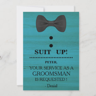 Uw Dienst als Uitnodiging van het Groomsman- Verzo