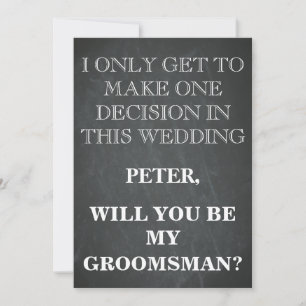Uw Dienst als Uitnodiging van het Groomsman- Verzo