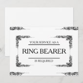 Uw dienst wordt aangevraagd als ringdrager kaart (Voorkant / Achterkant)