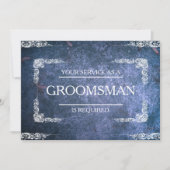 Uw dienst wordt gevraagd als Groomsman Uitnodiging (Voorkant)