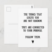 Uw doel - Inspirerend offerte Briefkaart (Voorkant / Achterkant)