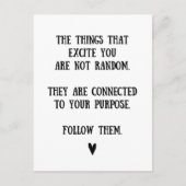 Uw doel - Inspirerend offerte Briefkaart (Voorkant)