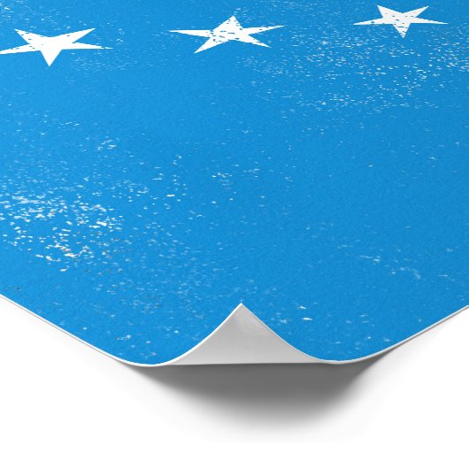 Uw doel is - Blauw Poster muurkunst (Hoek)