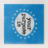 Uw doel is - Blauwe puzzel (Horizontaal)