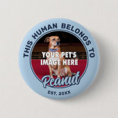 Uw Dog Photo Pin-Back Button (Voorkant)